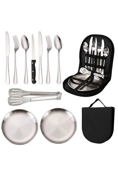 uzat parmagını Camping Dining Set for 2 Persons