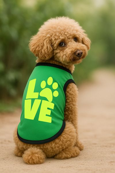Monopetz New Season Dog and Cat Outfit - Green Love