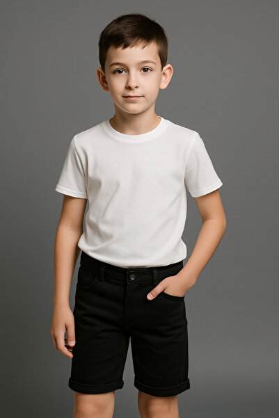 Trendy Mall كابري بيرمودا مع ليكرا للأولاد