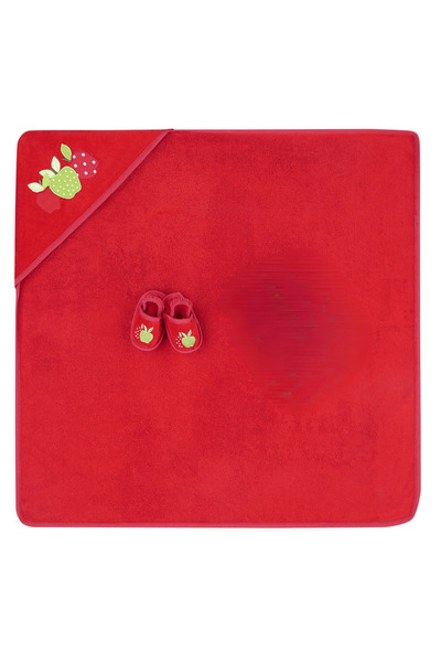 Miespiga Baby Towel Swaddle Pouch Set Apple