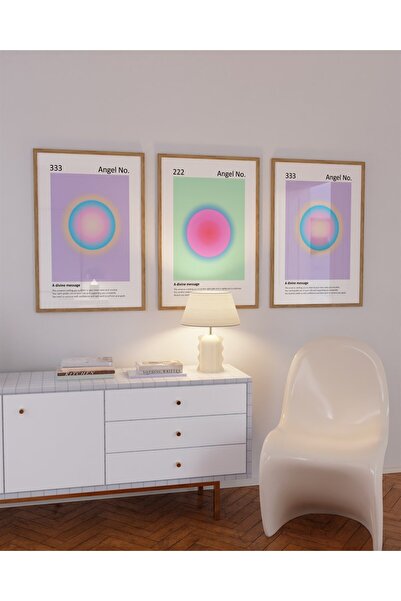 Buka Shops Angel No 3'lü Tablo, Poster Seti - Çerçevesiz