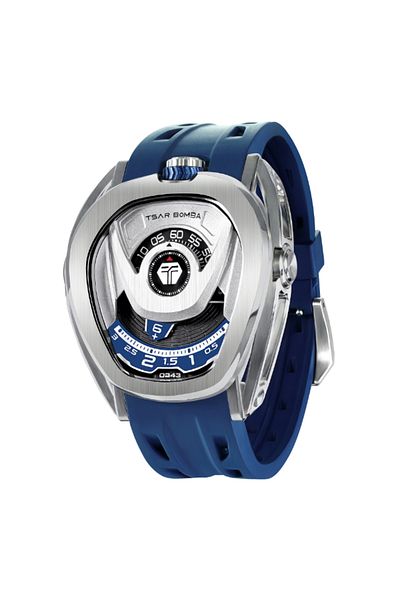 Tsar Bomba Men's Automatic Blue Dial Watch - TB8213A-03(1+2)SET