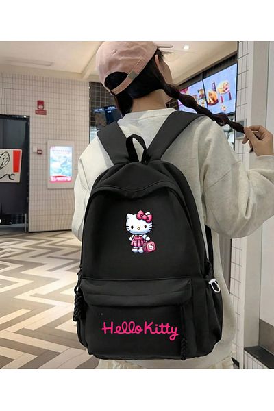 Toum Kity Printed Backpack School Bag