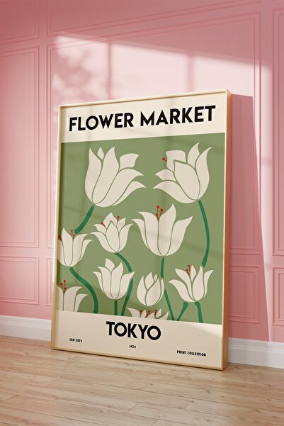 Buka Shops Flower Market Tokyo Tablo, Poster - Çerçevesiz