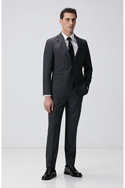 Network Antrasit Klasik Yün Takım Elbise