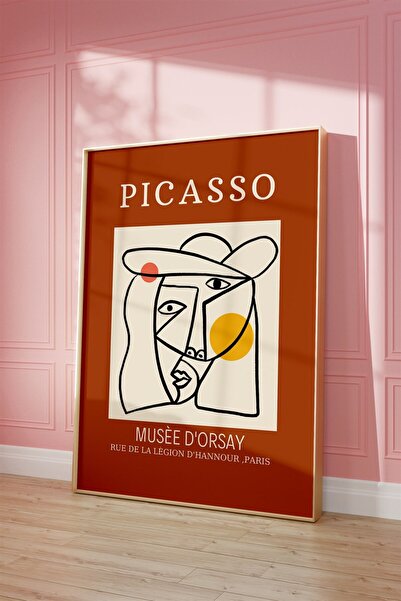 Buka Shops Picasso Musee D'orsay Red Tablo, Poster - Çerçevesiz