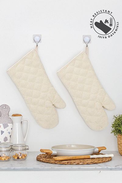 Pazar Kapısı Thermo Heat Resistant Set of 2 Oven Gloves
