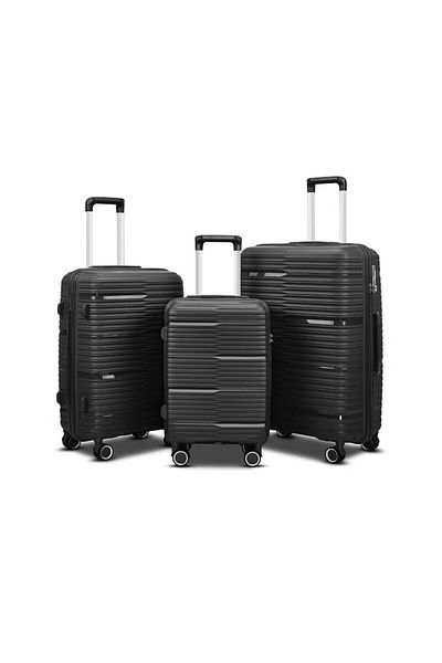 ORAMI Light Weight Pp Trolley 20" 24" 28" Black