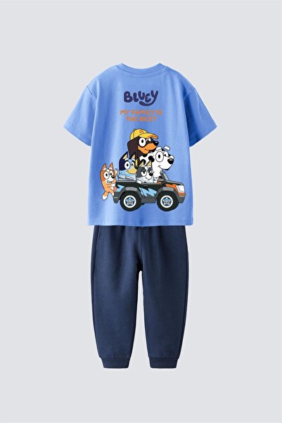 ZUZUNGA Basketball L24 Printed T-Shirt-Sweatpants Children's Set 3-10 Years