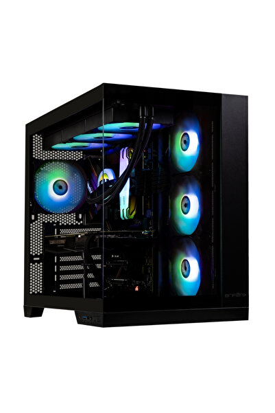 BitFenix Mh100 750w 80 Bronze Psu 4x120mm Frgb Fan Atx Temperli Cam Siyah Gam...
