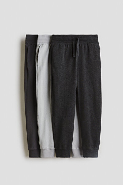 H&M 3’lü Pamuklu Jarse Jogger Pantolon