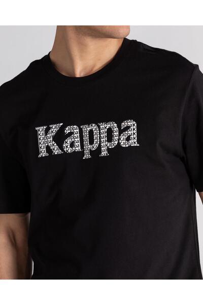 Kappa Authentic Hulme Men's Black Regular Fit T-Shirt