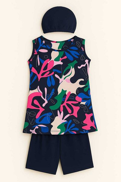 My Kids Wear Three Piece Girls' Short Shorts Swimsuit