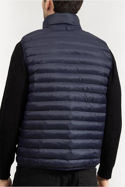 Calvin Klein Ανδρικό γιακά με ίσια κοπή που κλείνει με φερμουάρ Navy γιλέκο K10K 113470 -CHW