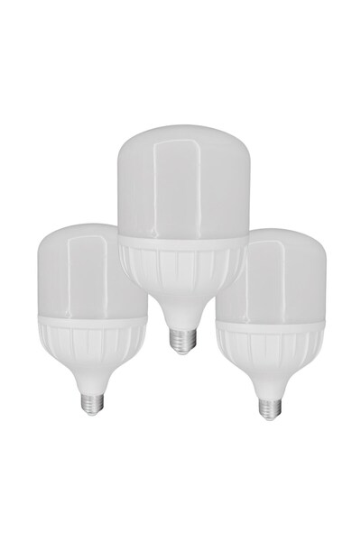 Huzur Elektrik Chn 3'lü Paket 60w Büyük Boy 6500K Beyaz Işık E27 Led Tasarruflu Ampül