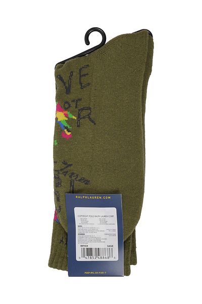 Polo Ralph Lauren Unisex Μονές Κάλτσες 889424-sage