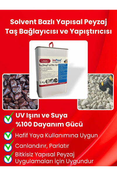 Isopave Taşstop Ultra Slv Taş Bağlayıcı | Solvent Bazlı Çakıl Yapıştırıcı Ve ...