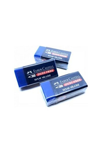 Faber Castell Faber-castell Sınav Silgisi Mavi 3'lü