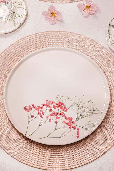 Rakle Cara Ceramic 4-Piece Serving Plate Set 26.5 cm