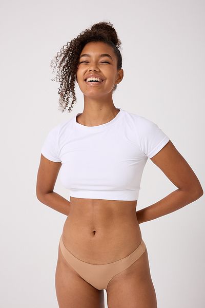 FOREVER MORE 3-Piece Laser Cut String Thong Ghost Thong