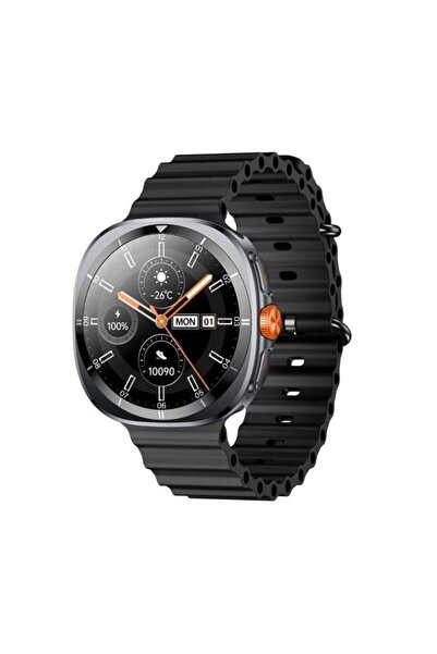 Bix TSW2 1.43 Inç Siyah AMOLED Ekran Bluetooth 5.3 Telefon Görüşme iOS & Android Uyumlu Metal Akıllı Saa