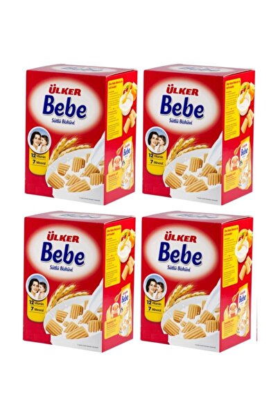 Ülker Bebek Bisküvi 3200 gr 12 Vitaminli Kutu 4'lü Set