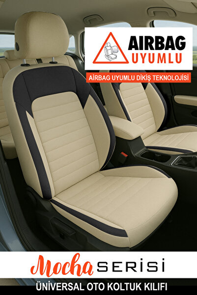 GM-DESIGN Mocha Taytüyü Car Seat Cover (Fiat Egea-Linea-Punto-Albea-Marea-Tipo-Uno Compatible)