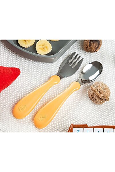 Babyjem Σετ κουταλιών πιρουνιών από ανοξείδωτο ατσάλι - Σομόν