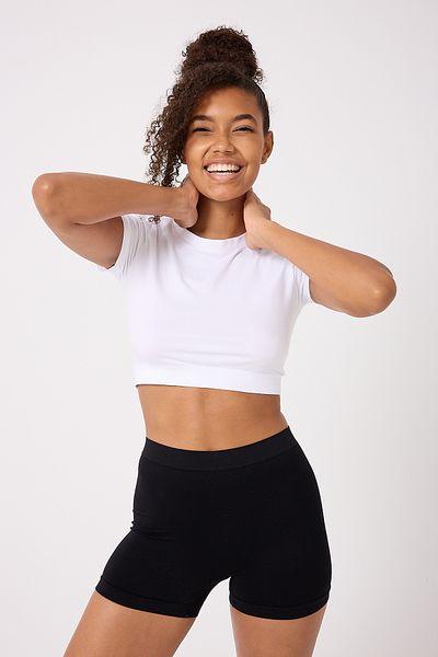 FOREVER MORE 3 Pack Women's Seamless Basic Boxers