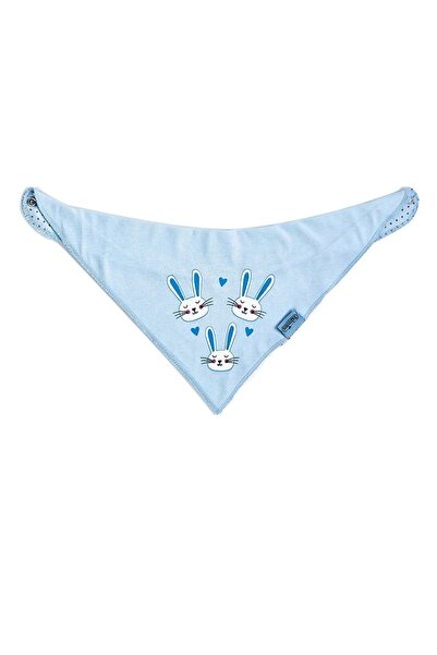 Babyjem Nová zástěra z česaného bavlněného šátku modrá