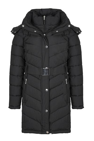 Tommy Hilfiger Women's Black Coat - Tw4Mp364 Model