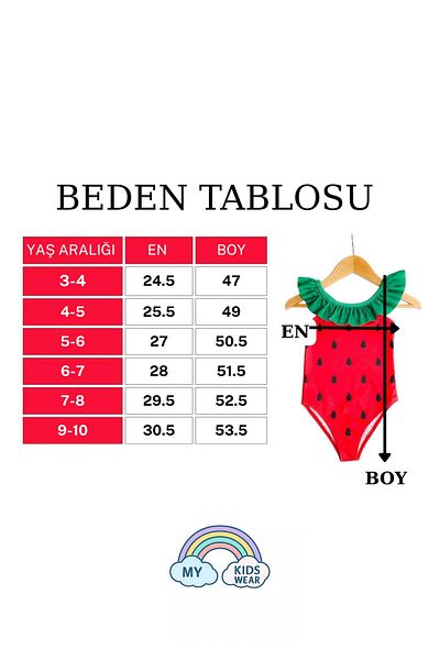 My Kids Wear Costum de baie pentru fetiță cu bretele cu volane încrucișate