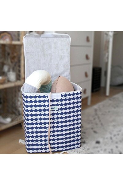 Babyjem Pratik Oyuncak Kutusu 40x43 Cm Indigo Balık