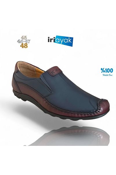 İriayak Large Size Double Genuine Leather 45-46-47-48