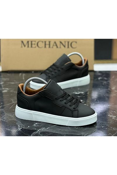 Elit 777 Black White Flat Sole Comfortable Daily Men's Classic Sports Shoes