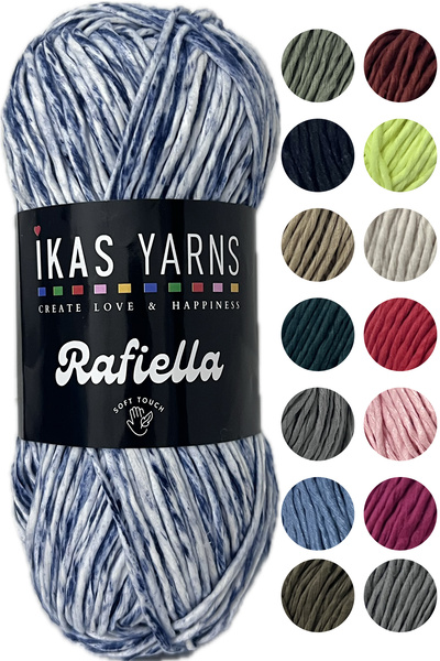 destini خيط ورق الرافية الناعم - مثالي للهوايات والكروشيه والحياكة اليدوية وص...