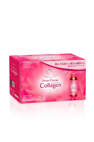 Fancl Deep Charge Collagen Drink I Japanese Marine Collagen I Collagen Peptides 500 ml Shots