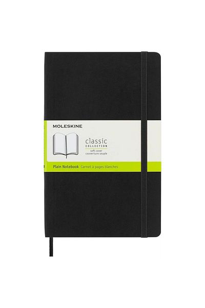 Moleskine Notebook Classic Μαλακό Εξώφυλλο 13 Χ 21 Εκ. Μαύρο ίσιο