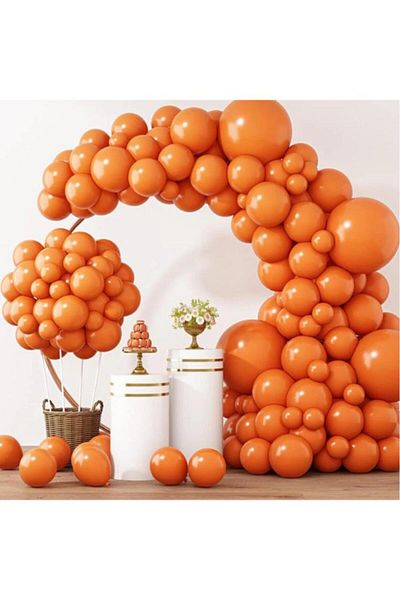 BeySüS 30 Pieces OranGe Balloons - InDoor Decoration, Birthday Party