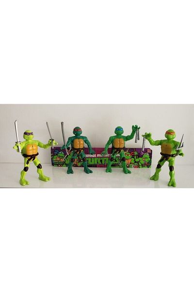 Brother Toys سلحفاة النينجا 15 سم. مجموعة من 4 ألعاب سلاحف النينجا المضيئة