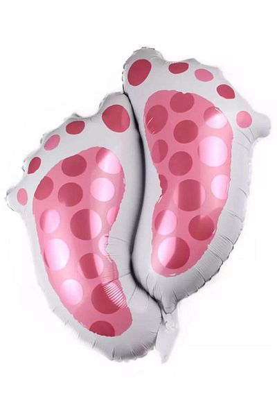 BeySüS Pink Baby Foot Foil Balloon