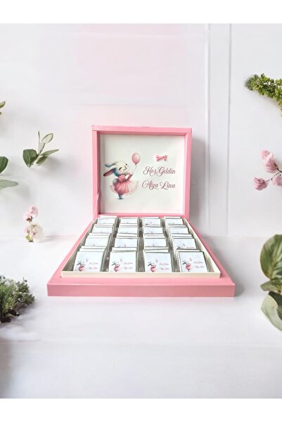 altıniz gıda İSME ÖZEL TAVŞANLI KIZ BEBEK ÇİKOLATASI DOĞUM,DOĞUM GÜNÜ,MEVLİD ...