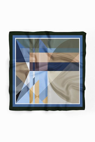 Modabutik Γυναικείο Mink Ice Blue με απλό σχέδιο 50x50 Bandana