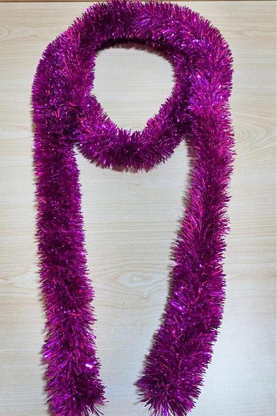 BeySüS 2 Meters Purple Pine Tree Ornament Glitter - New Year