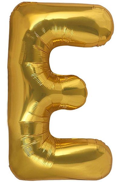 BeySüS Letter Foil Balloon Gold E Letter 40 Inch