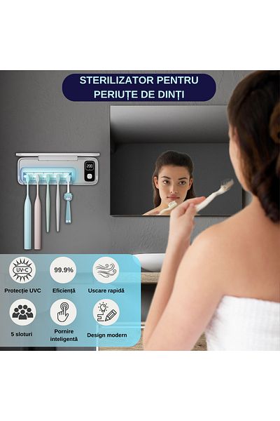 Tzappy Sterilizing Toothbrush Holder with UV,