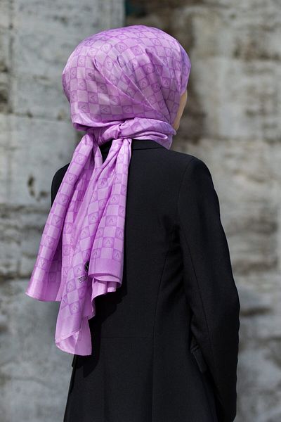 Vissona Women's Fresh Silk Shawl Lilac-2