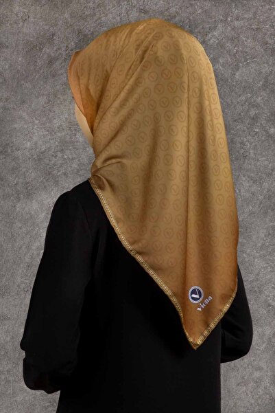 VİOLLA Kadın Twill Eşarp Hardal 90x90