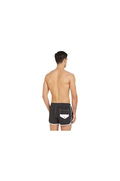 Tommy Hilfiger Men's Brand Logo Elastic Drawstring Two Side Pockets One Back Pocket Stylish Looking Slim Black Sea Shoe