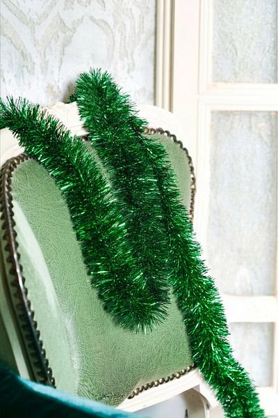 BeySüS Christmas Green Pine Tree - Ornament Glitter, 2 m